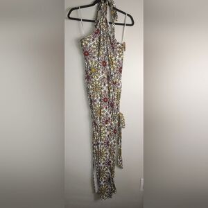 16 NWT Ann Taylor LOFT Printed Halter Tie Neck Maxi Dress
